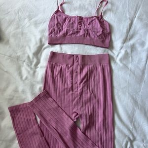 Zara Pink Matching Lounge Set